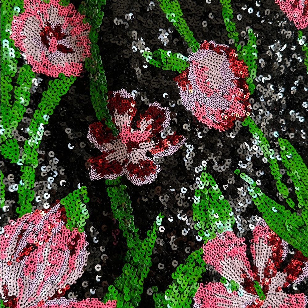 Lilly Pulitzer Black Dress with Green Sequin Detail - Picture 2 of 7
